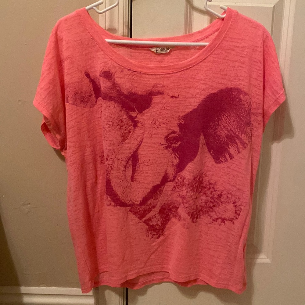Pink elephant shirt